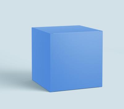China O azul revestiu as caixas de presente dobráveis de papel com a fita para o empacotamento cosmético à venda