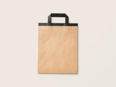 China 200gsm Recyclable Printed Kraft Paper Shopping Bag With Handle for sale