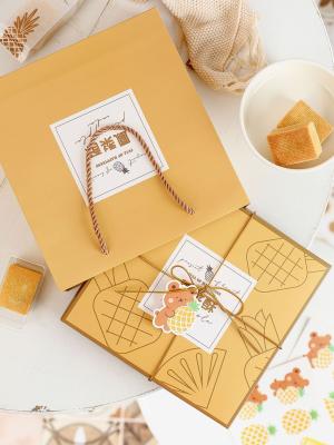 China Cajas de regalo amarillas del cartón de Art Paper con la forma del cajón para el paquete dulce del caramelo de la comida en venta