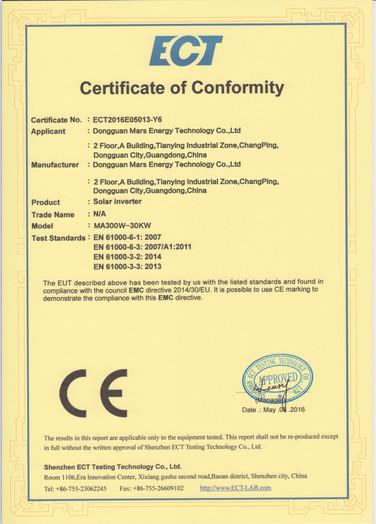 CE an RoHS certification - Dongguan TianShou Solar Street light Technology Co.,Ltd