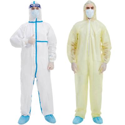 Китай Waterproof Medical Protective Coverall Disposable Clothing PE 70GSM продается