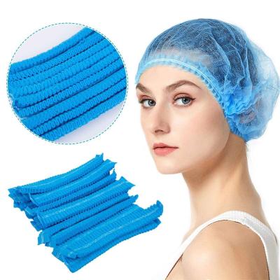 Chine Medical Bouffant Surgical Hair Caps Disposable Nurse Hat Non Woven Elastic à vendre