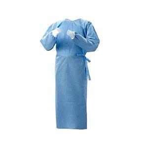 中国 SMS Disposable Surgical Gown Medical Non Woven Isolation Gowns 30Gsm 販売のため