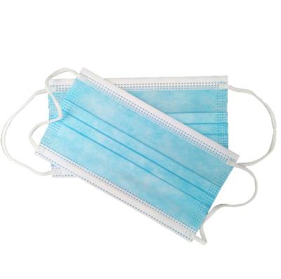 China 50pk Medical Protective Disposable Mask Pp Disposable Non Woven Protective 3 Ply Face Mask for sale