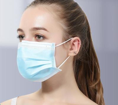 China 5 X 3 50 X Disposable Non Woven Face Mask Earloop 3 Ply 2 Ply Type 2 Type Iir for sale
