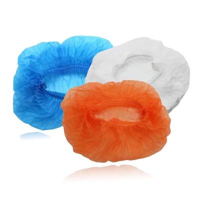 China Chef Scrub Surgical Disposable Caps Black White Blue Bouffant Beard Cover for sale