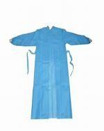 China White Blue Disposable Surgical Gowns FDA Medical Non Woven Lab Coat Isolation for sale