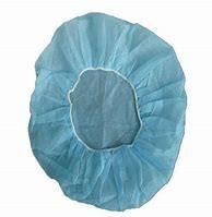 China Surgical Head Disposable Caps For Hair Salons Bonnets Non Woven Blue Electronics Food for sale