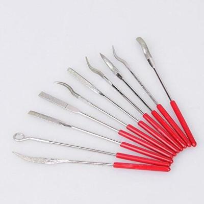 China 3 x 140 mm Diamond shaped needle file set for sale
