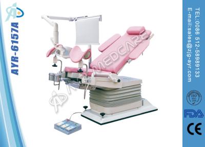 China Electric - Hydraulic Hospital Gynecology Obstertric Chair Delivery Bed With Lamp for sale