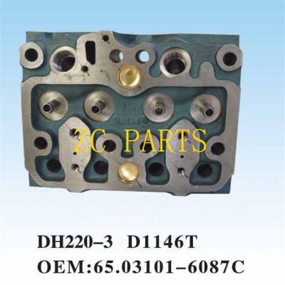 中国 DH220-3 D1146T DH228LCのための65.03101-6087Cエンジンのシリンダー ヘッド適合 販売のため