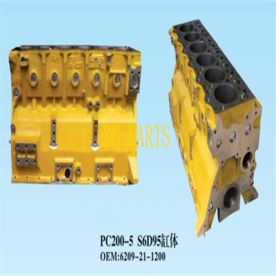China 6D95 Engine Cylinder Block 6209-21-1200 6209-21-1100 Fit For PC200-5 for sale