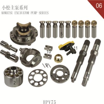 China Main Pump Excavator Hydraulic Parts Fit For Komatsu Hydraulic Swash Plate PC60-7 HPV75 for sale