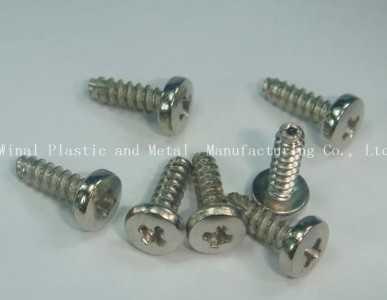 China Nickel plating countersunk screw,spring steel,stainless steel,iron,Size and finish can OEM for sale