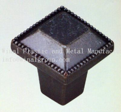 China Black square cabinet knob,diameter 26*H29,,zinc alloy,iron,size & finish as per request. for sale