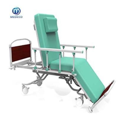 China Cadeira 200cm x 70cm x 60cm da hemodiálise do verde da cama de hospital à venda