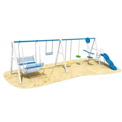 China Preschool Slide Heavy Duty Swing Set , 600*300*200CM Backyard Play Structures for sale