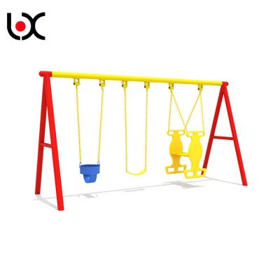 China Three Seats Commercial Swing Set Hanging Chair For Kids play for sale
