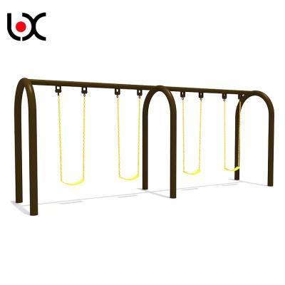 China Four Seats Playground Swing Sets Outdoor Furniture Popular Design for sale