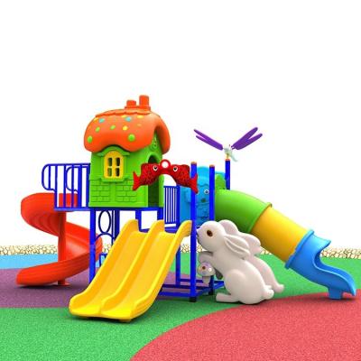 China Amusement Park Cheap Children Plastic Slides Kids Outdoor Playground Items For Kids for sale