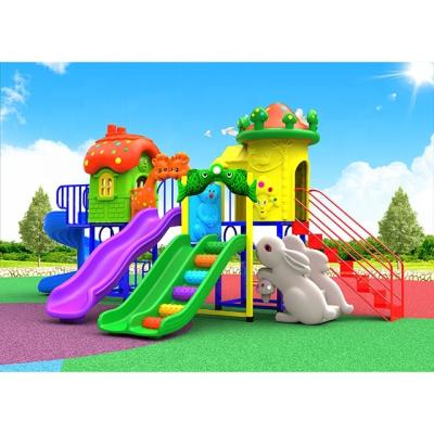 China Newest Design Safety Plastic Kindergarten Children's Outdoor Playground Slide for sale