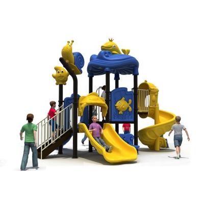 China Plastic multiplayer slide equipment water theme fun park outdoor playground equipment for sale for sale