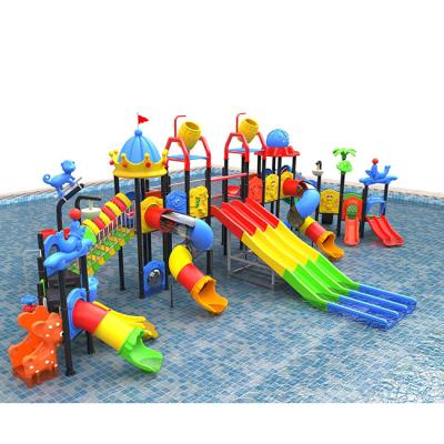 China Newest plastic outdoor water kids playground outdoor playground swimming pool slide water park for sale