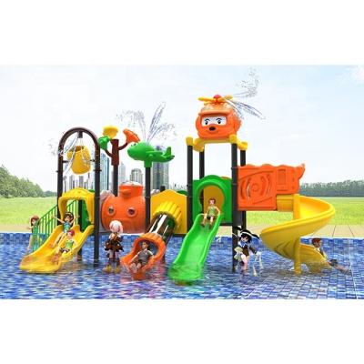 China Children Play Area / Outdoor Water Park Playground Equipment Plastic Slide for sale