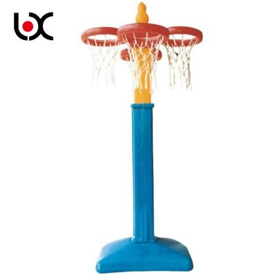 China Kindergarten School Furniture Plastic Playground Toys Indoor Basketball Stand for sale