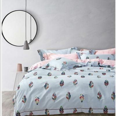 China 3pc Cotton Bedding Sets Printed Reversible Double Duvet Covers for sale