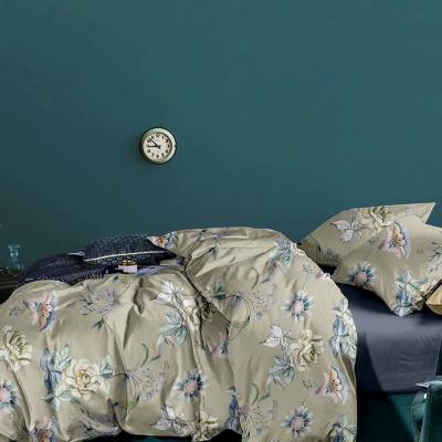 Китай Простые наборы постельных принадлежностей 100% хлопок листьев напечатали реверзибельную одиночную крышку одеяла продается