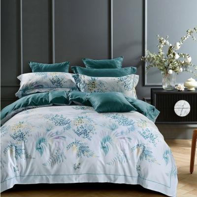 China 300 TC Cotton Bedding Set Duvet Covers Bedsheets Luxury Floral for sale