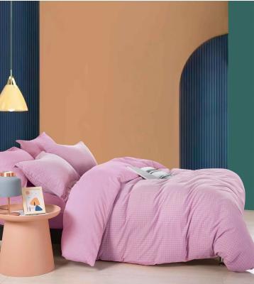 China Kundengebundene Bettwäsche-Gewebe spinnen gefärbte Baumwolle 150TC zu verkaufen