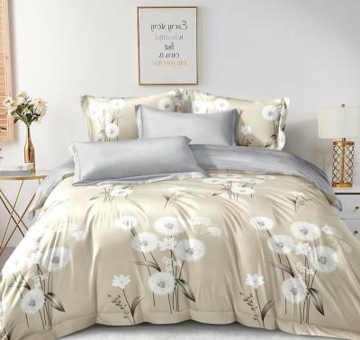 China Multi Color Printing Microfiber Bedding Sets 100% Polyester Tufted Duvet Cover for sale