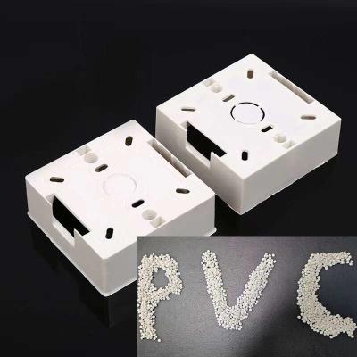 China SG8 PVC Plastic Granule Electrical Box PVC Raw Material Injection Grade for sale