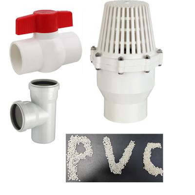 China Grânulo plástico S800 do PVC do composto branco rígido à venda