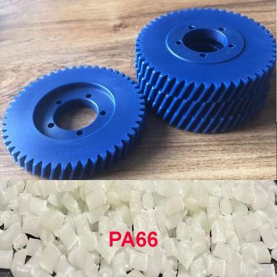 China 66 gránulos materiales de nylon de la poliamida PA66 de la resina para los productos de la industria de la rueda dentada en venta