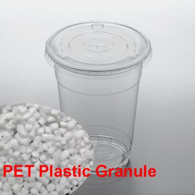 Chine Matière première adaptée aux besoins du client par granules en plastique clairs de bouteille d'ANIMAL FAMILIER de couleur de Vierge d'ANIMAL FAMILIER de tasse à vendre