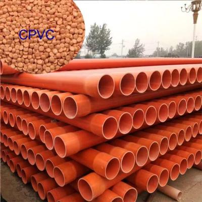 China Fire Pipe CPVC Resin Extrusion CPVC Compound Tasteless Odorless for sale