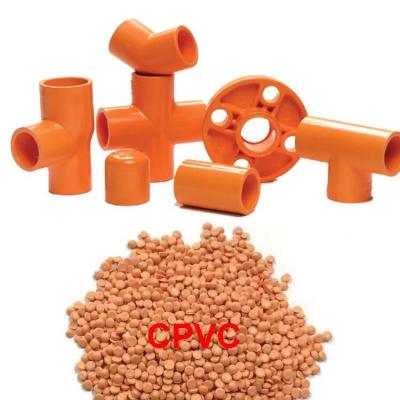 China Fire Sprinkler Raw Material CPVC Compound Granules High Flash Ignition Temperature for sale