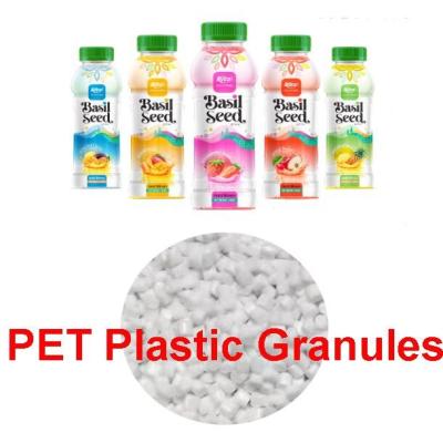 China Transparent Pet Bottle Granules Juice Bottle Polyethylene Terephthalate Raw Material for sale