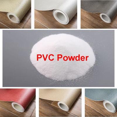 China Pó resiliente ISO9001 do cloreto de Polyvinyl da matéria prima do PVC do revestimento à venda