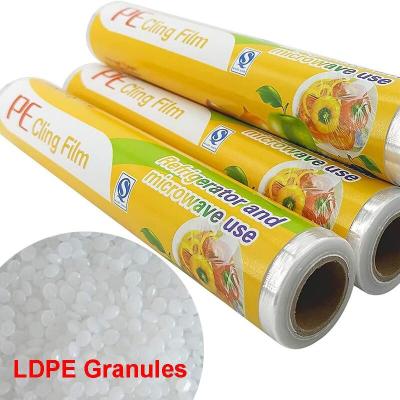 China Good Heat Resistance LDPE Granules Food Wrap Film LDPE Pellets for sale