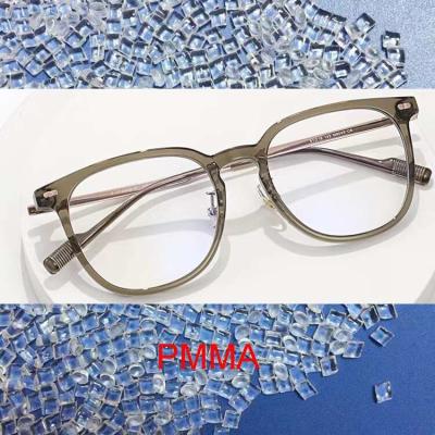 China Spectacle Lenses Raw Material PMMA Pellets Low Friction Coefficient for sale