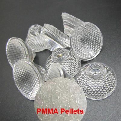 China Lighting Optic Lenses Raw Material PMMA Granules With Flame Retardancy for sale
