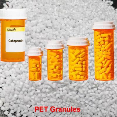 China SGS Pill Bottles PET Plastic Granules Pellets For Prescription Medication Containers for sale