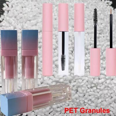 China Cosmetic Packaging PET Chips Raw Material For Lipstick Tubes Mascara Containers for sale