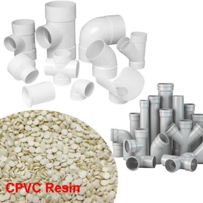 China Pipe And Fittings CPVC Resin Chips For Acid Waste Drainage Systems for sale