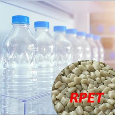 China Recycled Plastic Raw Material RPET Granules FDA Food And Beverage Packaging for sale