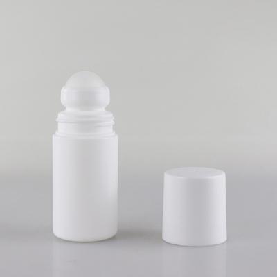 China 50ml Refillable Essential Oil Perfume Roll On Plastic Deodorant Bottle Eco Empty for sale